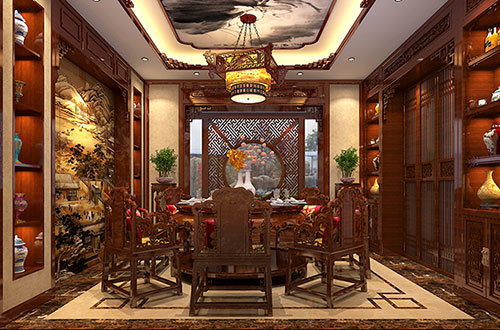 中山温馨雅致的古典中式家庭装修设计效果图